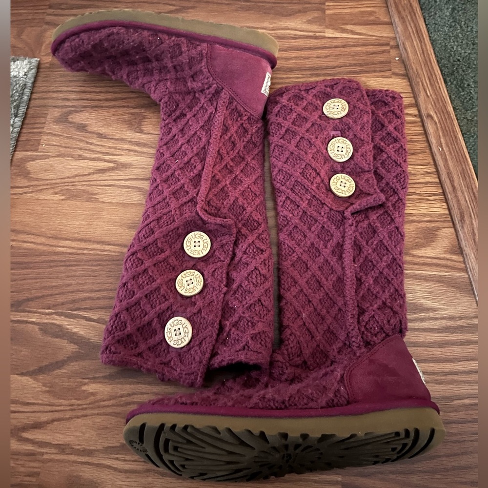 UGG Sweater Boots. Used but still a lot of life left in them.